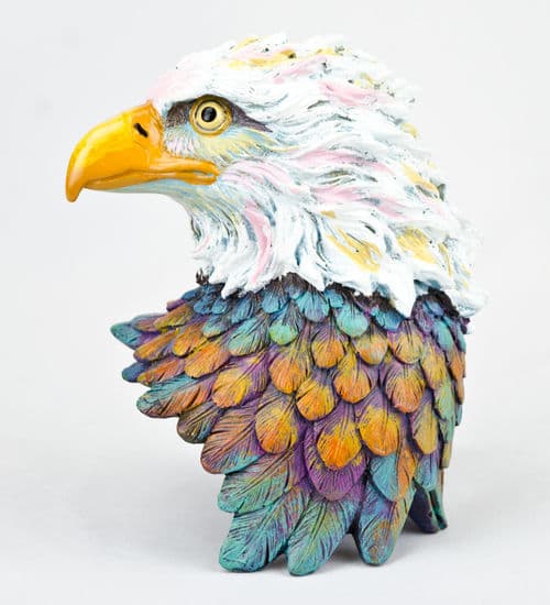Unison Gifts BAF-759 7.5 in. Multicolor Eagle Bust