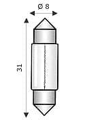 Sil. SV 8 x 31 24 V 5 W