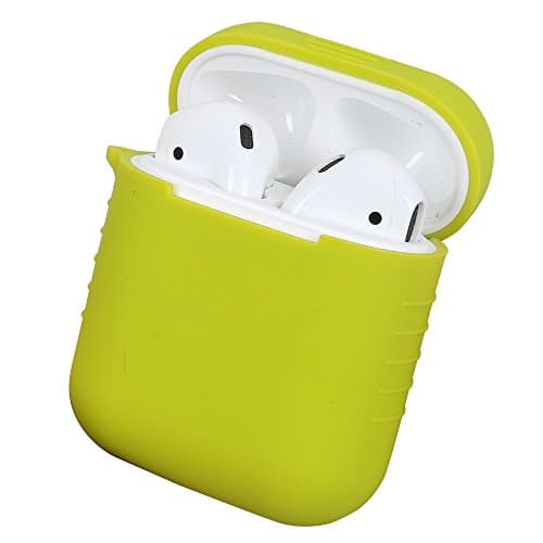 Leeko AirPods Case Protector Shock Proof Protective Cover for Apple AirPods (Yellow)