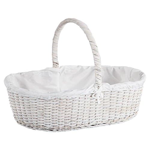 CREATIONS Meng Oval Basket – medula Lac. Blan. Lining ref-13643