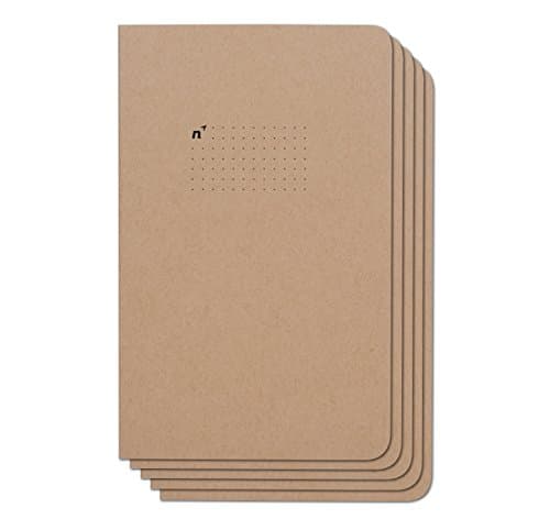 Northbooks Notebook/Journal (5 Pack), 96 Dot Grid Pages, Acid Free Sheets, 5x8 | Made in USA