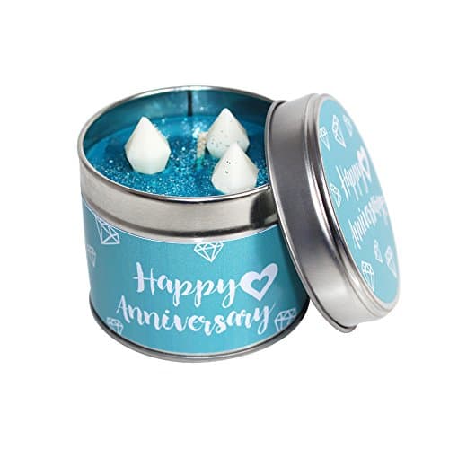 Happy Anniversary - Teal Candle Tin
