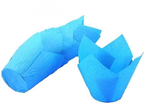 Cupcake Cases Tulip Blue (48 Pieces)