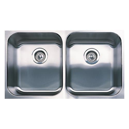 Blanco 440258 Spex Plus Equal Double Undermount Kitchen Sink, Stainless Steel by Blanco