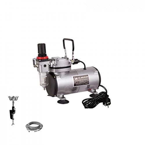Airbrush Compressor Set 'Light' Kleinkompr Essor with Fixings