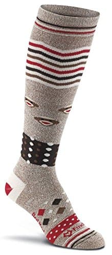 Fox River Women's Monkey Zig Zag Knee-High, Brown Heather, Medium