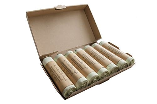 TSP Home Compostable Kitchen Caddy Bin Liners, 70 Food Waste Bags, 30 Litres - suitable for garden composting - 100% Compostable and Biodegradable - certified according to OK Compost HOME and EN 13432, 30 L, 50 x 57 cm