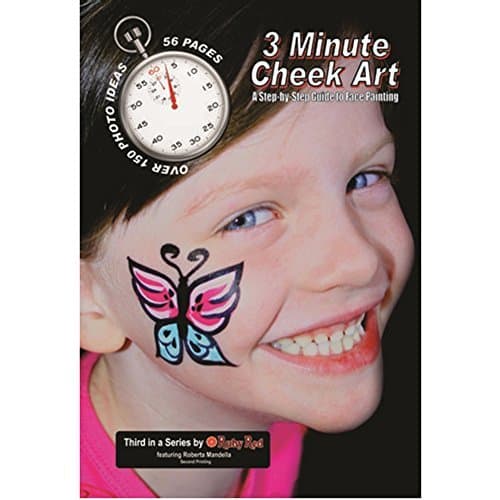 Ruby Red Paint Face Paint, How To Booklet - 3 Minute Cheek Art