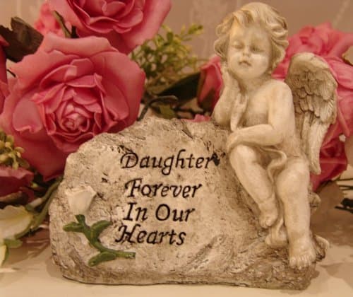 MEMORIAL CHERUB FOR OUR DEAR DAUGHTER