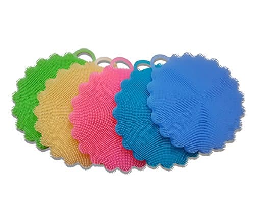 Solidlife Multi-Functional Sponge Kitchen Cleaning Pot Holder Heat Mat Silicone Fruit and Vegetable Cleaner Lint Brush Cleaning Tool