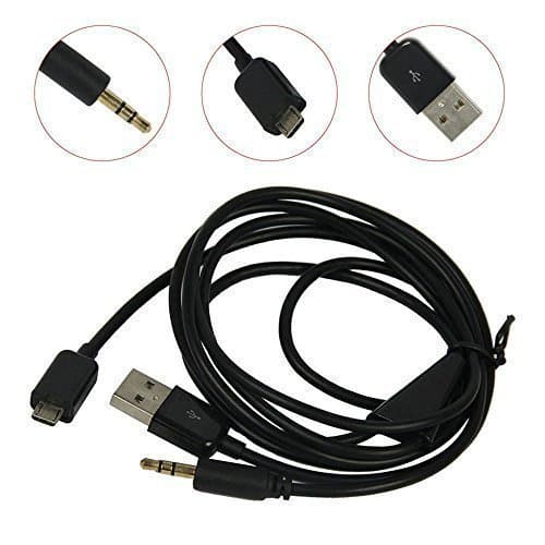 Zactech Micro USB to USB and 3.5mm Car AUX Out Cable Support Samsung Galaxy S2/S3 and Note 2