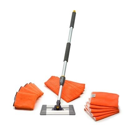PerfectCLEAN Microfiber Professional 12" Mop Cleaning System (with built in antibacterial protection).
