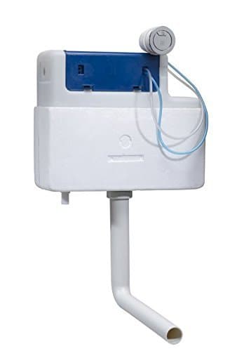 Tavistock Vortex Dual Flush Pre-Assembled Slimline Concealed Cistern 3/6L Adjustable (Pneumatic, Push Button Operation, Top & Front Access) by Tavistock