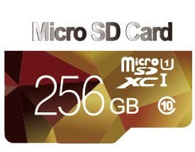 256GB Micro SD Card, U3, V30, A1, Class 10, up to 100MB/s