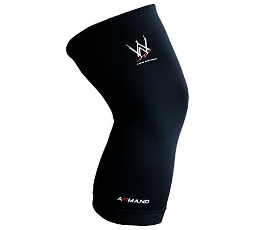 ARMAND Copper Knee Compression Sleeve, #1 Knee Support Brace For Joint Pains Relief and Surgery Recovery, Double Silicone Bands, Men & Women, Wear Anywhere - Single