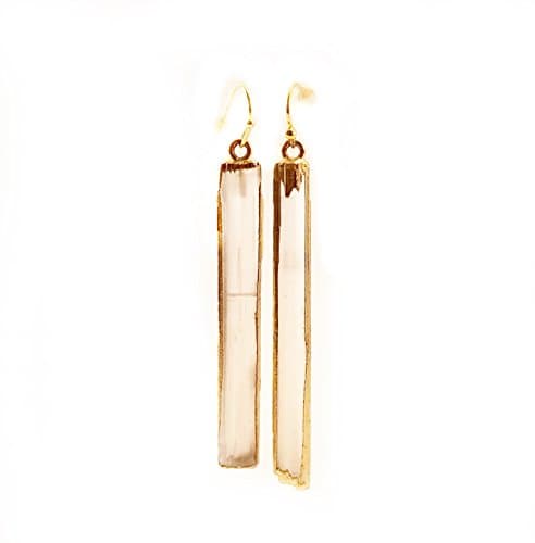 selenite earrings
