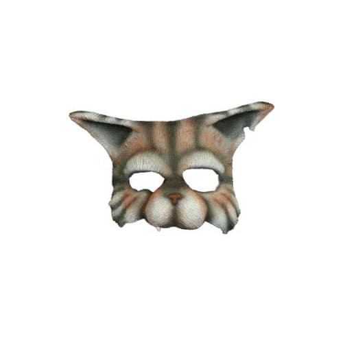 Tom Cat Half Mask (Tabby) Adult Accessory