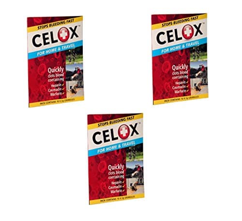 CELOX First Aid Temporary Traumatic Wound Treatment 2g, 10 Count (3 Pack)