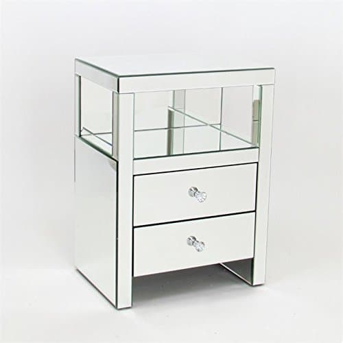 Wayborn Beveled Mirrored Nightstand