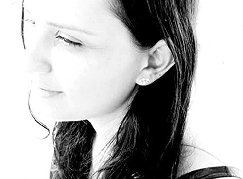 Mini Mashrabiya No. 1. Sterling Silver Stud Earrings. Modern Geometry. Hand Made Silver Lace Studs. Unisex. Playful Set of 2. Recycled.