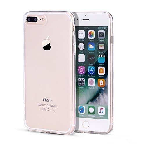 7 Plus Case Clear Transparent iPhone Trianium Premium Shock Absorption TPU Scratch Resistant Protective Cases Soft Cover for Apple Crystal 5.5 Inch