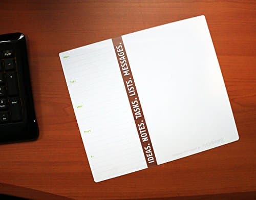 Whiteboard desk accessory with weekly planner 8 1/4 inch x 9 1/2 inch