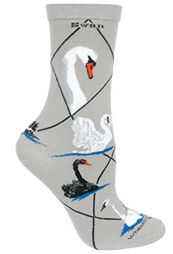 Swan Gray Ladies Socks
