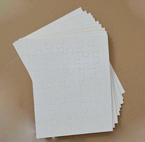 10sets Sublimation Rectangle Jigsaw Puzzle by Sublimation Blanks