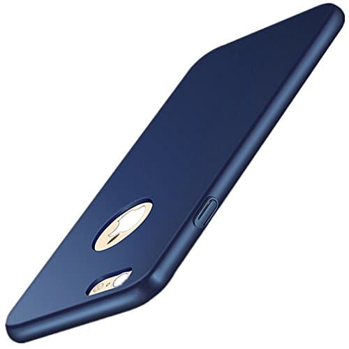 iPhone 6/6s Case, Protective PC Hard Case for Apple iPhone 6/6s, Shockproof Cover for 4.7 inches iPhone 6/6s and FREE Tempered Glass Screen Protector (Blue)