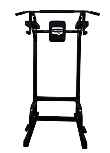 Pull/Chin Up Power Tower For Pull Ups Chin Ups Dips Leg Raises Multi functional Gym Workout Power Station Sweat proof Padded Arms Back Support Ergonomic Wide Grip Bar Sturdy Steel Frame & Rubber Feet