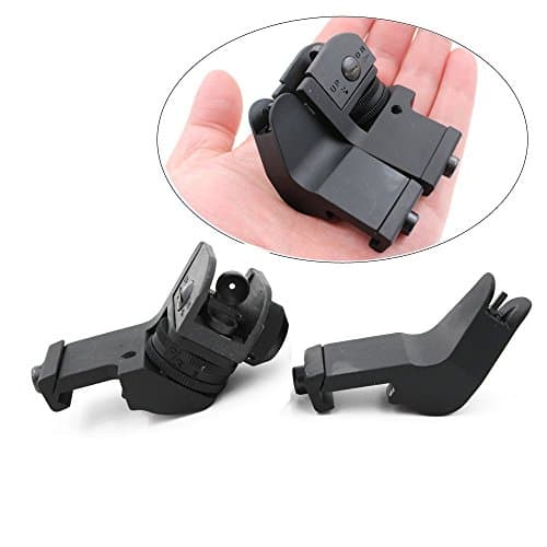Abolo Master Tactical AR15 45 Degree Offset Front and Rear Rapid Transition BUIS Iron Sight