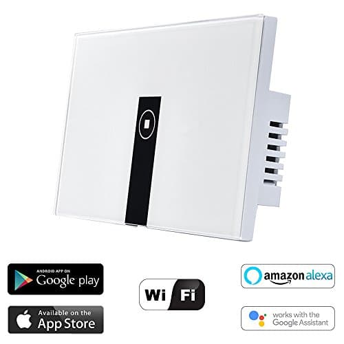 Alexa WiFi Smart Light Switch, HOSYO In-Wall Wireless On/Off Wall Switch, Timing, Voice App Remote Control, Compatible with Alexa