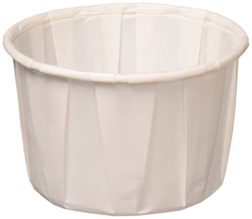 White Treated Paper Souffle Portion Cups for Measuring, Medicine, Samples, Jello Shots Pack of 250