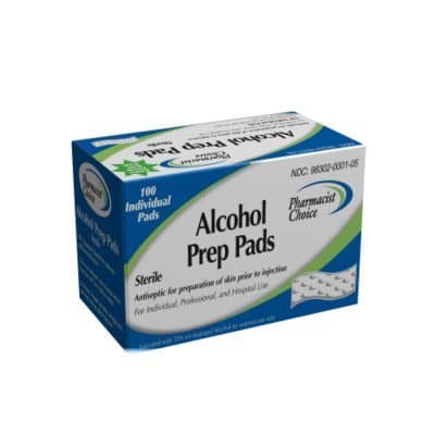 Simple Diagnostics Pharmacist Choice Alcohol Prep Pads by Pharmacist Choice