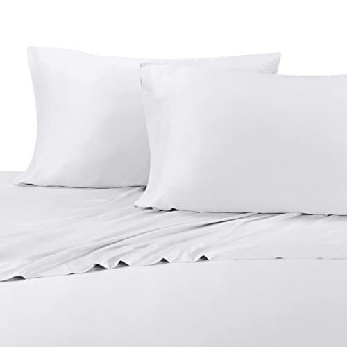 TENCEL EUCALYPTUS ABRIPEDIC SOFT &amp; COOL SHEETS Luxurious &amp; Breathable made from Sustainable 100% Tencel Fiber from Eucalyptus Trees, fits up to 18" deep Mattress (White, King)