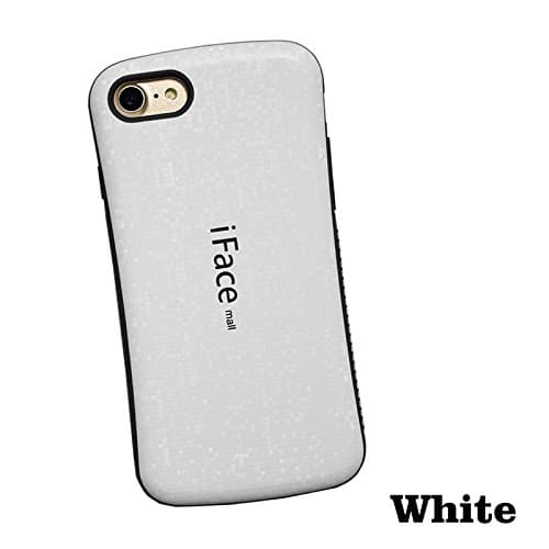 iPhone 8/iPhone 7 Case, KATEIYA [iFace mall] Mazel Design Rubber Rugged Shockproof Drop Protection Cover Case for Apple iPhone 8/iPhone 7 (White)