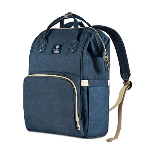Diaper Bag Backpack Multi-Function Waterproof Travel Nappy Bags, Large Capacity,Dark Blue