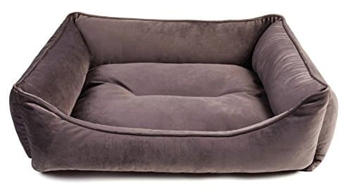 Pet Bed,Snuggle Rectangle Square Dog Beds, Fleece Lining, Machine Washable