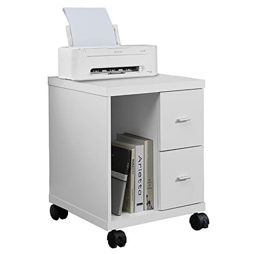 EURWAY Harley Mobile Storage Cabinet | White