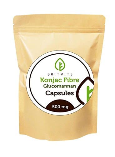 Konjac Fibre 500mg Glucomannan Bulk x 1000 Capsules