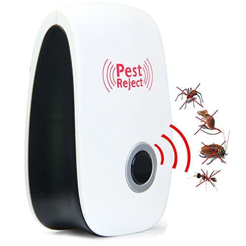 PTee Ultrasonic Pest Repeller (HiTech System) - Effective on Ants, Roaches, Rodents, Flies and Bugs - Safe for Children & Pets