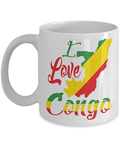 CONGO COFFEE MUG: Creative Hot Beverage Printed Mugs for Men, Women, Mom and Dad - Cute, Funny, Clever, Unique Specialty Drinkware - Microwave & Dishwasher Safe - Fade Resistant
