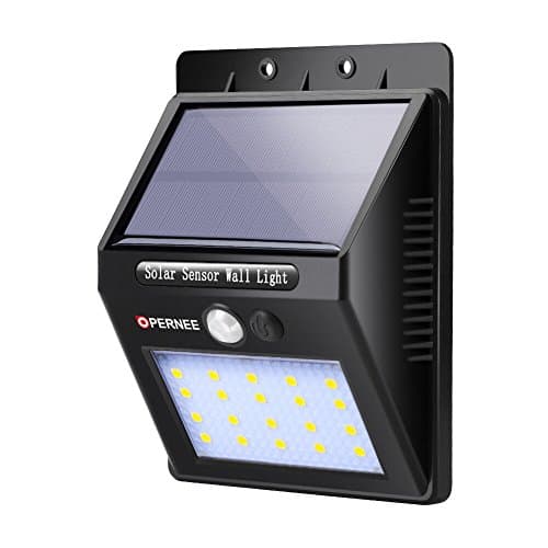 Solar Motion Sensor Light, OPERNEE 20 LED Solar Lights Outdoor Wall Mounted security lights for Patio Porch Yard Step Stair Fence Deck Garden Walkways