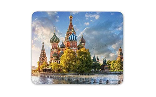 Saint Basil's Cathedral Moscow Russia Mouse Mat Pad - Computer Fun Gift HB4975