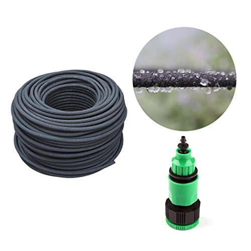 25M Copper Nozzle Irrigation System Portable Misting Automatic Watering Garden Hose Spray Head With 4/7Mm Tee And Connector