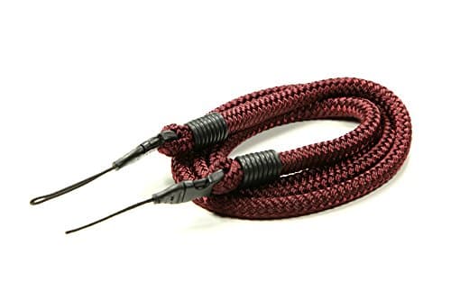 Lance Camera Straps String Loop Non-adjust Cord Camera Neck Strap - Burgundy, 42in