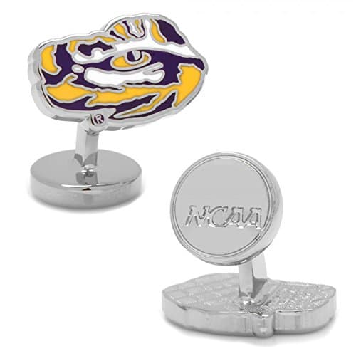 Palladium LSU Tiger's Eye Cufflinks