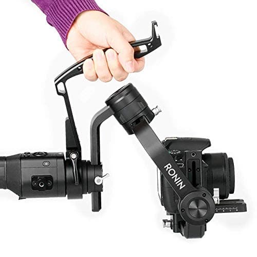 AFVO Low Angle Shooting Handle Grip for DJI Ronin S 3-axis Stabilizer, with Shoulder Strap Slots and 1/4, 3/8 Threaded Holes