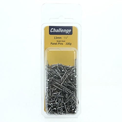 Challenge Panel Pins - Bright Steel (folding Clam Pack), 13mm