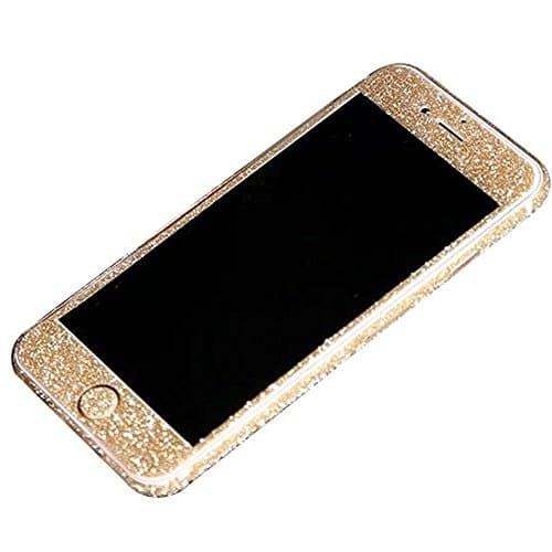 DStores For iPhone 7 4.7 inch Sticker, Glitter Front Back Full Protective Film Decal For iPhone 7 Mobile Phone Accessory - Champagne